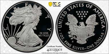 2020-S $1 Silver Eagle First Strike PR70DCAM