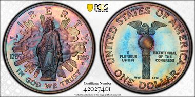 1989-S $1 Congress PR1DCAM