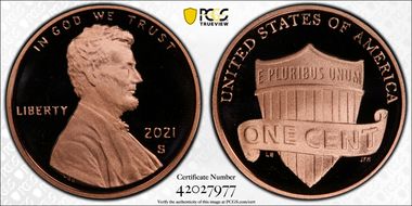 2021-S 1C Shield  First Strike PR68DCAM