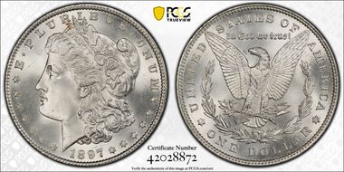 1897 $1 MS67+