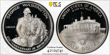 1982-S 50C Washington PR68DCAM
