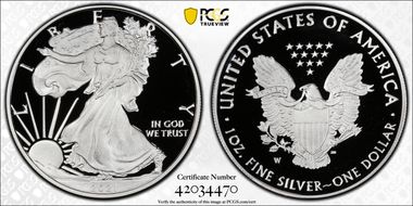 2021-W  $1 Silver Eagle - Type 1 PR69DCAM