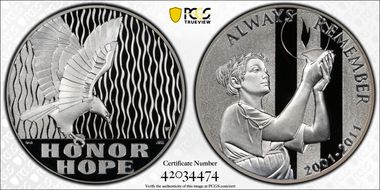 2011-P Medal 9-11 National Medal Silver PR69DCAM
