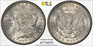1888 $1 MS62
