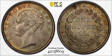 1840.(M) Rupee SW-2.26 AU58