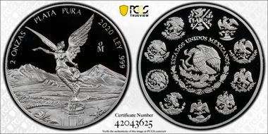 2020-Mo 2 Onza Libertad Ag PR69DCAM