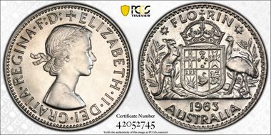 1963(m) Florin PR67