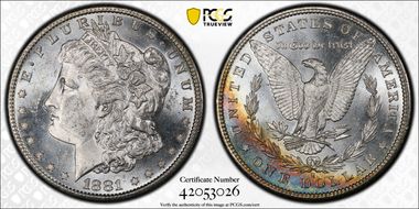 1881-S $1 MS63