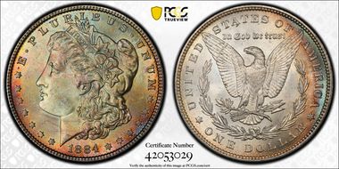 1884 $1 MS64