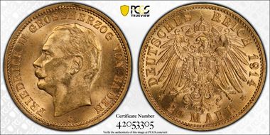 1914-G 20 Mk J-192 MS64