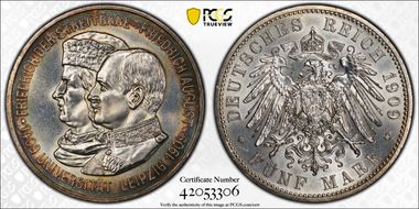 1909 5 Mk Leipzig Univ. J-139 N1