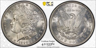 1896 $1 MS65