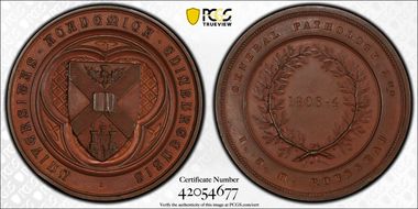 No Date Medal University of Edinburgh Bronzed AE SP64