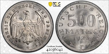 1923-F 500 Mk J-305 MS67