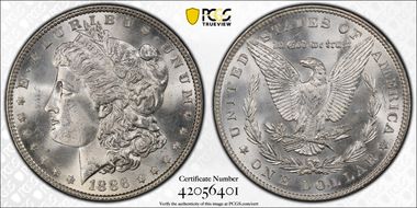 1886 $1 MS65