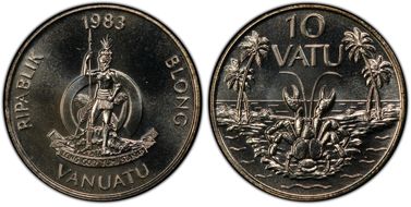 1983 10 Vatu MS67