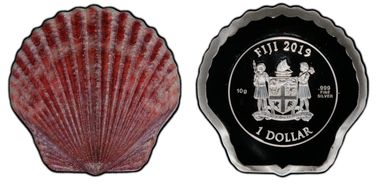 2019 $1 Castaway - Scallop Shell Colorized PR70DCAM