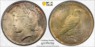 1928 $1 MS66