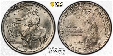 1925 50C Stone Mountain MS66