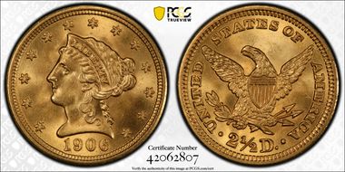 1906 $2.50 MS66