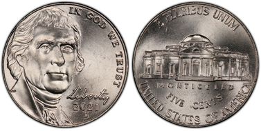 2021-D 5C Early Find MS65FS