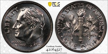 2021-P 10C Early Find MS66FB