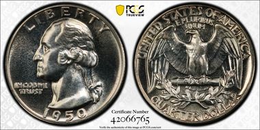 1950 25C PR67