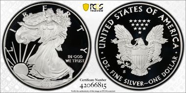 2020-S $1 Silver Eagle PR70DCAM