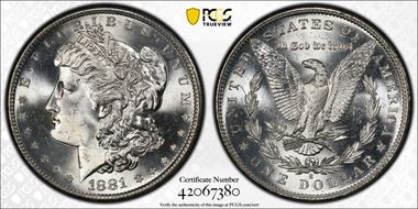 1881-S $1 MS66