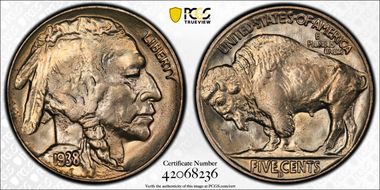 1938-D 5C Buffalo MS66