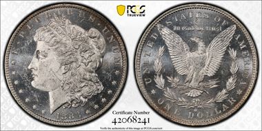 1883-O $1 MS62PL