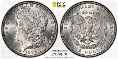 1886 $1 MS65