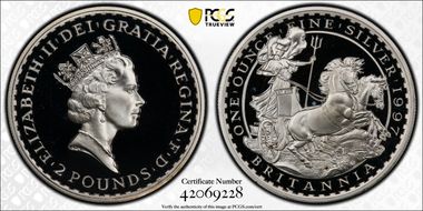1997 £2 S-BF1 Britannia Ag PR68DCAM