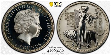 2001 £2 S-BF4 Britannia Ag PR68DCAM