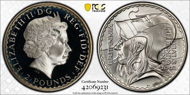 2003 £2 S-BF9 Britannia Ag PR69DCAM