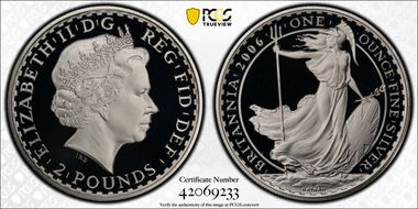 2006 £2 S-BF2 Britannia Ag PR69DCAM