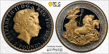 2006 £2 S-BF7A Britannia in Chariot PR66DCAM