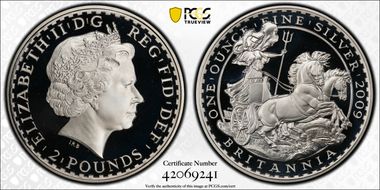 2009 £2 S-BF7 Britannia Ag PR69DCAM
