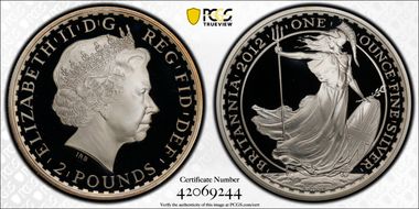 2012 £2 S-BF2 Britannia Ag PR69DCAM