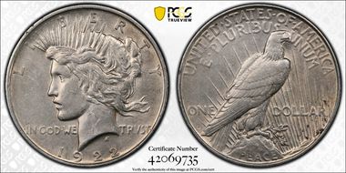 1922-D $1 XF45