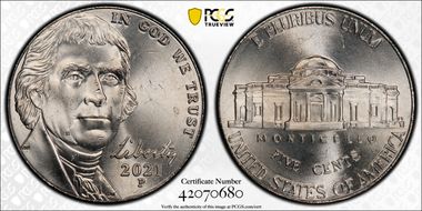 2021-P 5C Early Find MS64FS