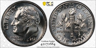 2021-P 10C Early Find MS67FB