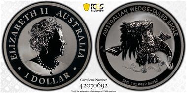 2021-P $1 Wedge-Tailed Eagle MS70