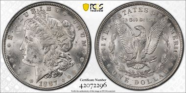 1887 $1 MS62