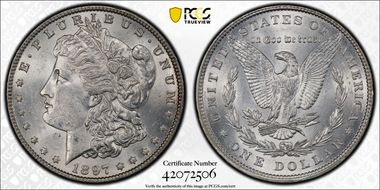 1897 $1 MS62
