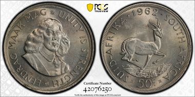 1962 50C MS63