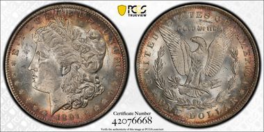 1891 $1 MS64