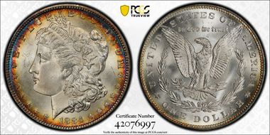 1884 $1 MS65+