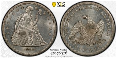 1860-O $1 MS61
