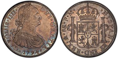 1794-Mo FM 8 R Calico-956 Yon-M8-94 AU58